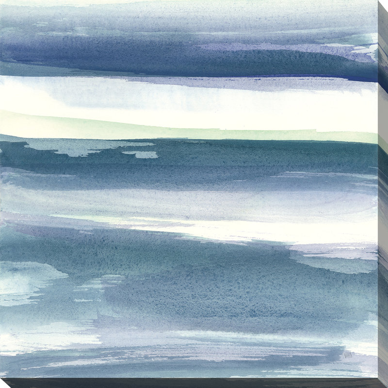 " Mint Dawn I ", 28" H x 28" W x 1.5" D, Wrapped Canvas