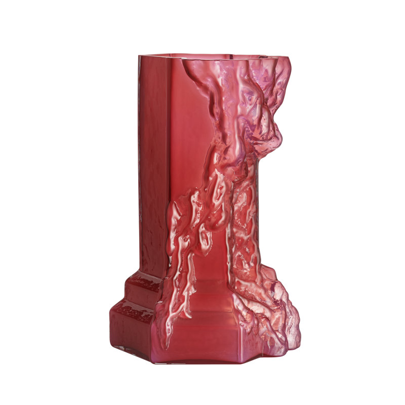 Vase de table Rocky Baroque, Rose vif