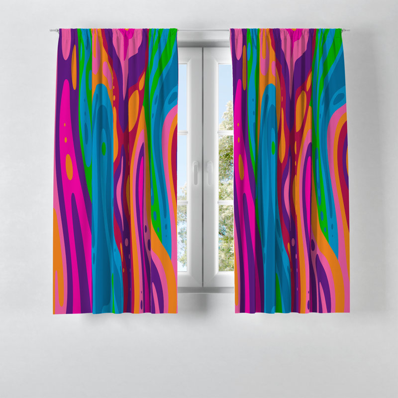 Semi Sheer Curtain, 56" W x 78" L