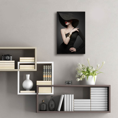 «Lady in Black» par Epic Portfolio, art mural en verre acrylique
