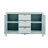 Entryway Cabinet with Wave Design - 3 Adjustable Shelves-1668024693