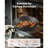 3 Piece Cast Iron Skillet Frying Pan Set 6 8 10 in Handle Pre-Seasoned Black