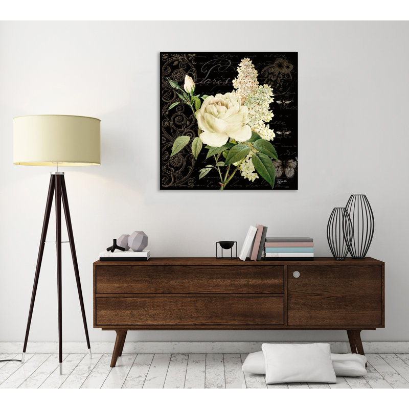 «Le Fleur Paris I» par Tre Sorelle Studios, reproduction d'art graphique sur toile, H 12 po x l 12 po