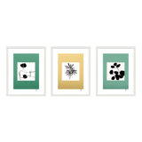 Modern Botanical. Set Of 3 Painting by Lee Lessem