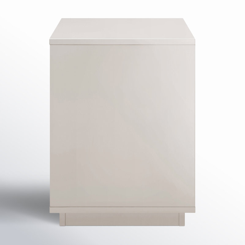Carson 23" W 2-Drawer End Table, Gray