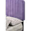 Lit mauve mauve avec construction - Design moderne pour la beauté de la chambre à coucher, assure un bon sommeil, assemblage nécessaire