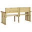 McChord Solid Wood Pine Outdoor Bench-1655534544