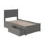 Lit plateforme avec rangement en bois massif Arrianne-1784472222
