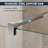 36”W*72”H Frameless Shower Screen with 8mm Semi-frosted Easy to Clean Glass-111995149