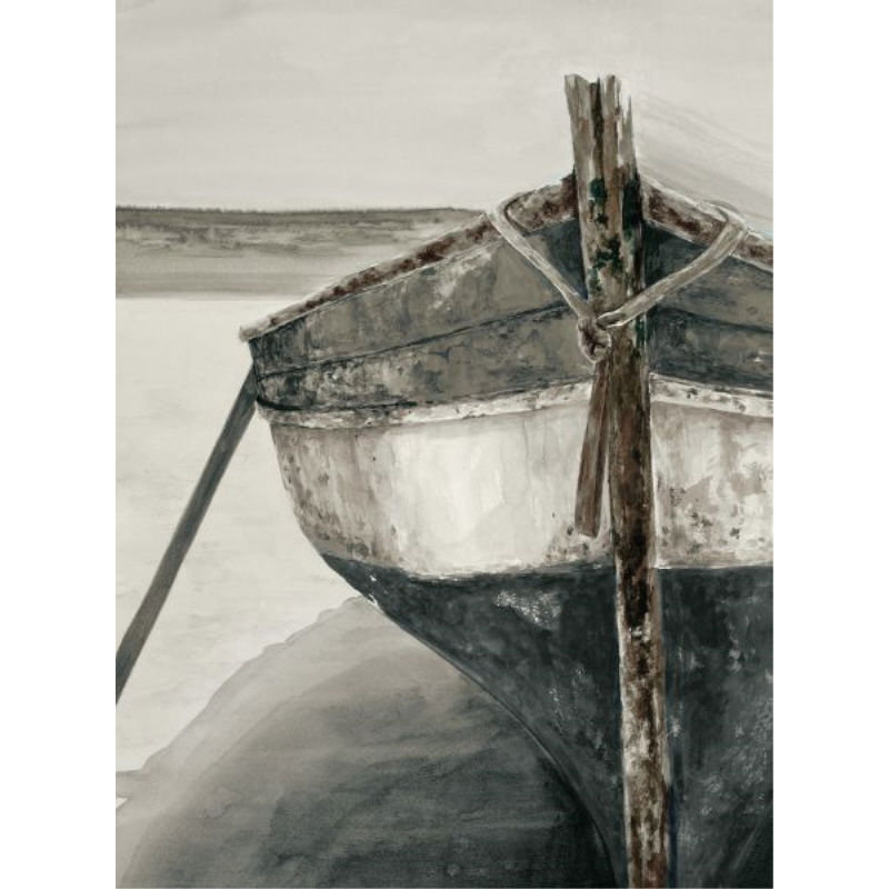 Mediterranean Boats VI Print by Barclay Butera, Image Brush Gel, 63" H x 47" W x 1.5" D