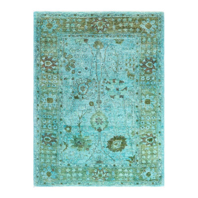Overyed One-of-a-Kind Rectangle 4'9" X 6'3" Hand Knotted Area Rug