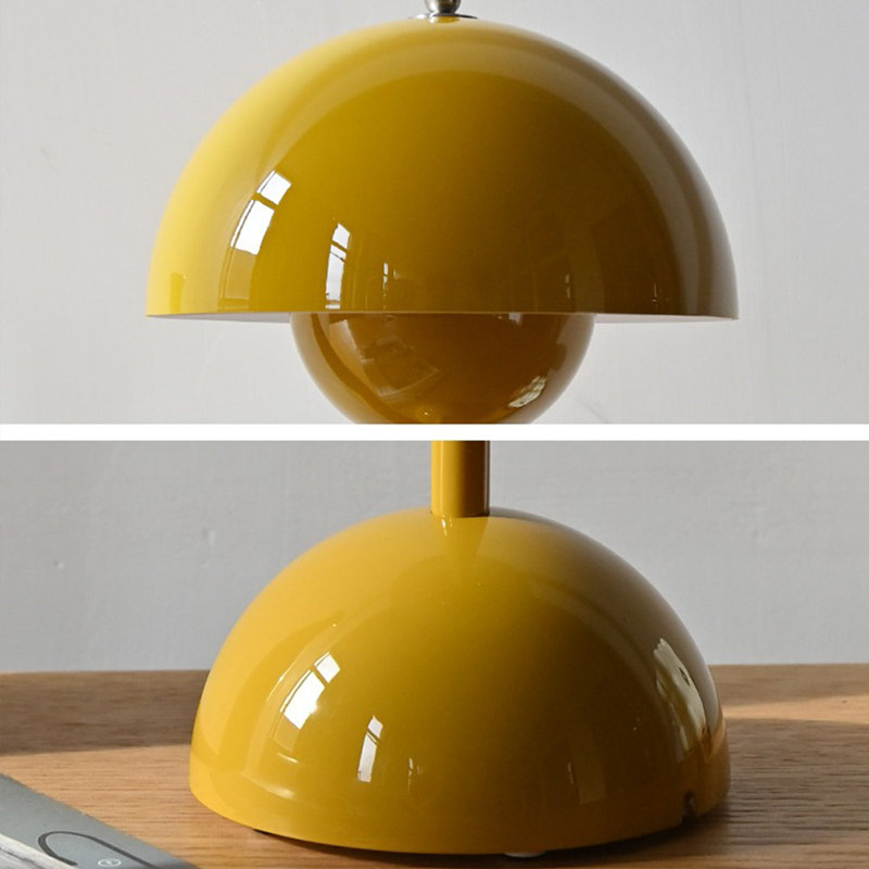 Brunilde Adjustable Metal Table Lamp, Yellow