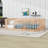 Wood Full Floor Bed Frame With Fence-Style Guardrails-1003874915