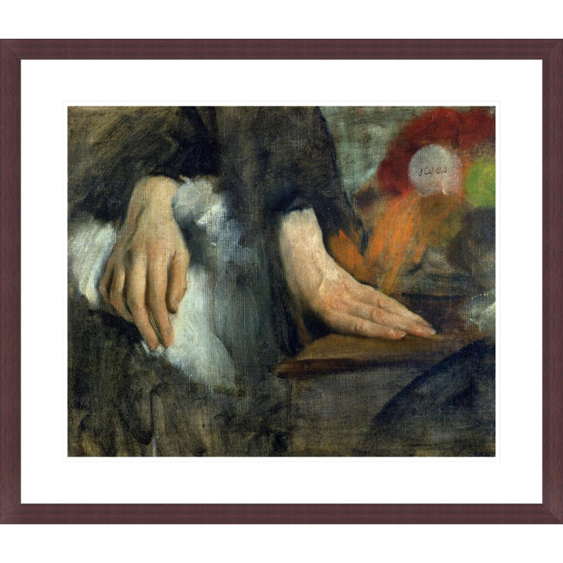 «Study of Hands» par Edgar Degas, impression giclée sur cadre, H 23,5 po x l 27,22 po