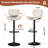 Adjustable Bar Stool With Footrest, 360° Swivel Metal Counter Stool,Set Of 2-1090610841