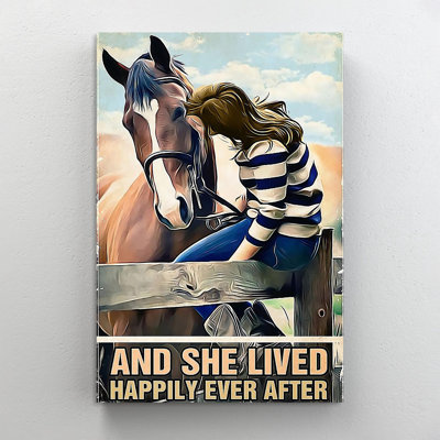 Horse Girl And She Lived Happily Ever After With H " Horse Girl And She Lived Happily Ever After With Horse "