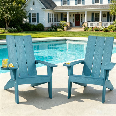 Ensemble de 2 chaises modernes modernes Adirondack