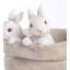 Pot à fleurs statue intérieur / extérieur Two Bunnies