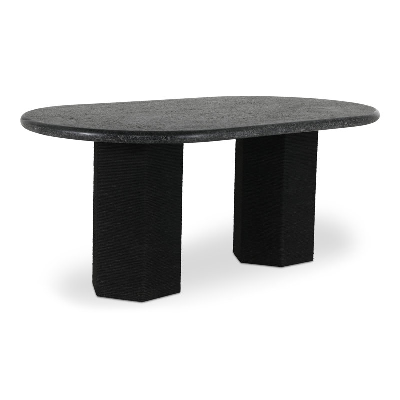 Sartoria Dining Table Black Granite, Black Granite