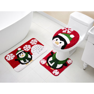 Ensemble de tapis pour salle de bain 3 pièces Guernon