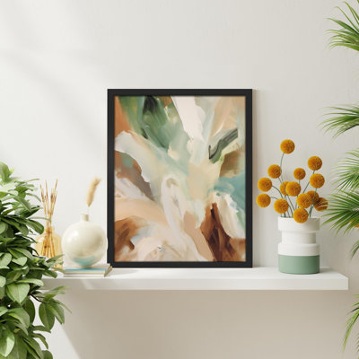 «Abstract Swirls In Earth Tones» sur papier