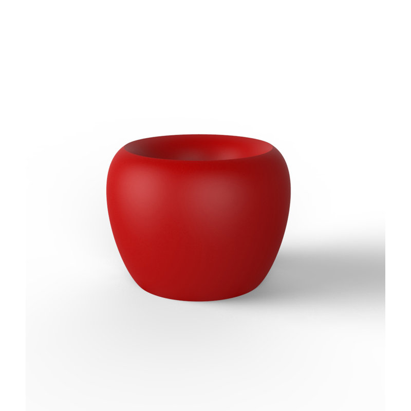 Blow Resin Pot Planter, Ice, 29.5" H x 39.25" W x 39.25" D