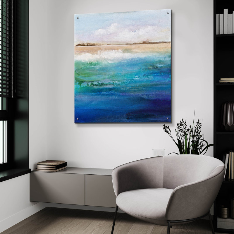 «Shoreline» par Karen Hale, acrylique, H 36 po x l 36 po x P 0,2 po