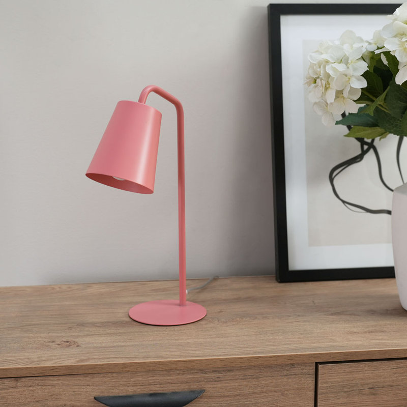 Reubin Metal Table Lamp, Yes, Pink
