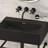 Claire 24" Rectangle Zero Hole Console Sink With Legs-107376151