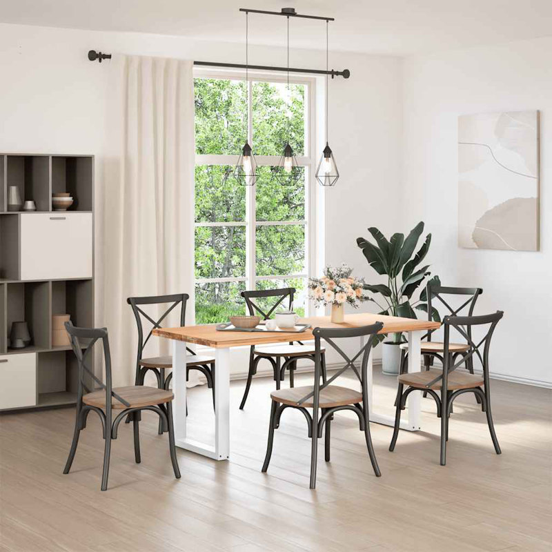 Sayumi Table Leg, White, 73cm H x 60cm W x 60cm D