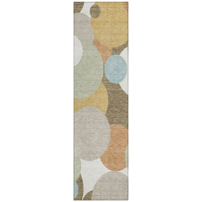 Machine Washable Indoor/Outdoor Chantille ACN2905 Geometric Rug