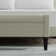52" Upholstered Storage Bench With Truncated Arms