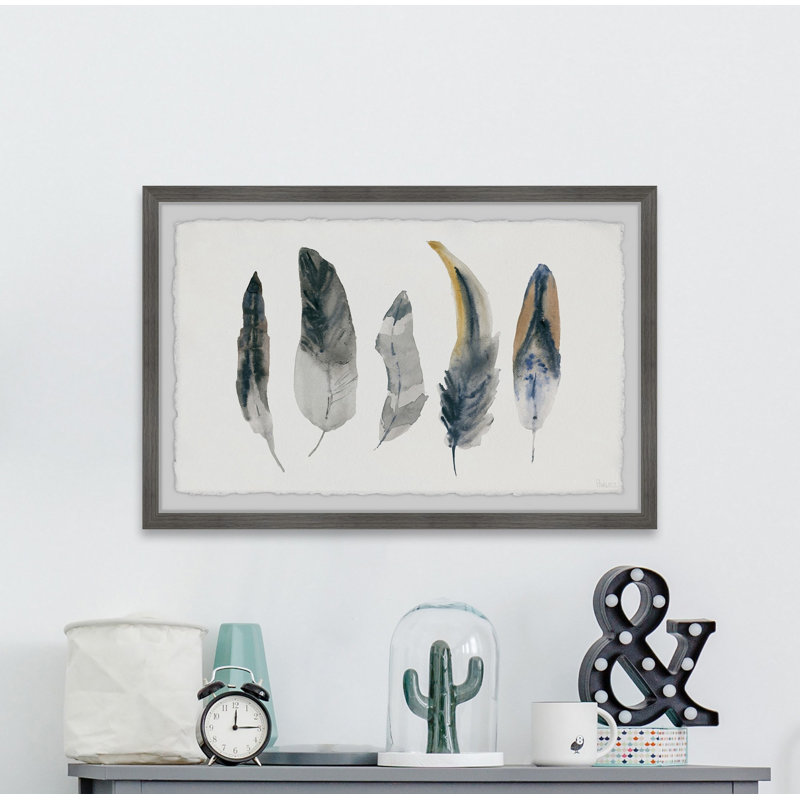 «Shade Feathers», reproduction encadrée, H 16 po x l 24 po x P 1,5 po