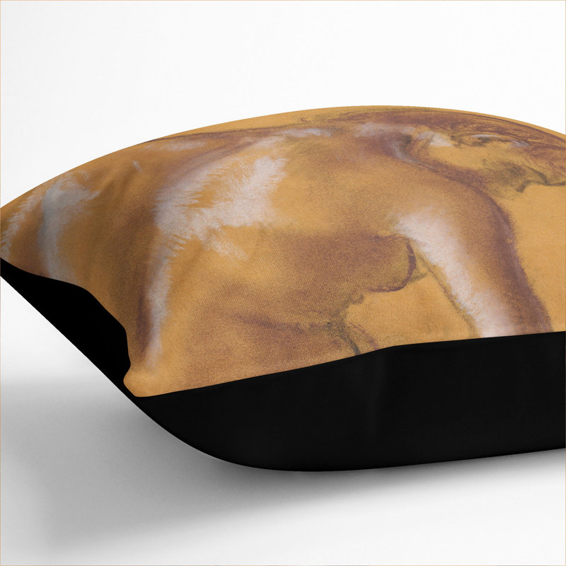 Study Of A Nude Woman Vol.3 Square Throw Cushion, Black, 55cm H x 55cm W x 20cm D