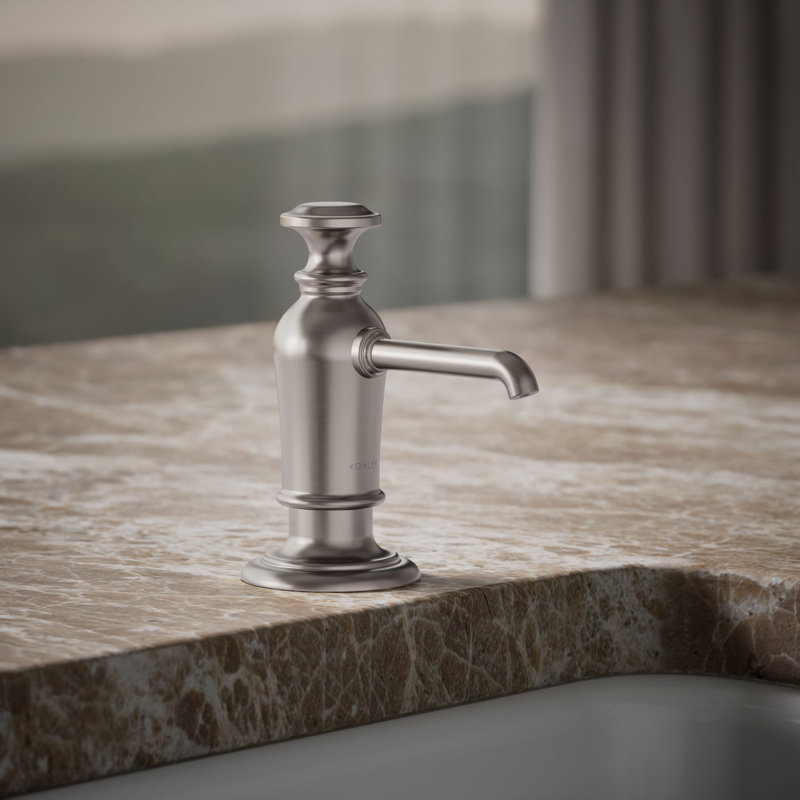 Artifacts Soap/Lotion Dispenser, Vibrant Stainless