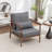 Rayn Solid Wood Upholstered Armchair-1500858711
