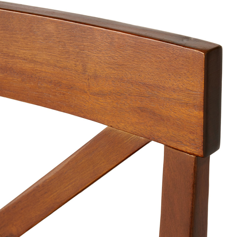 Ensemble de chaises de salle à manger en bois d'acacia, 2 pièces, Dark Oak