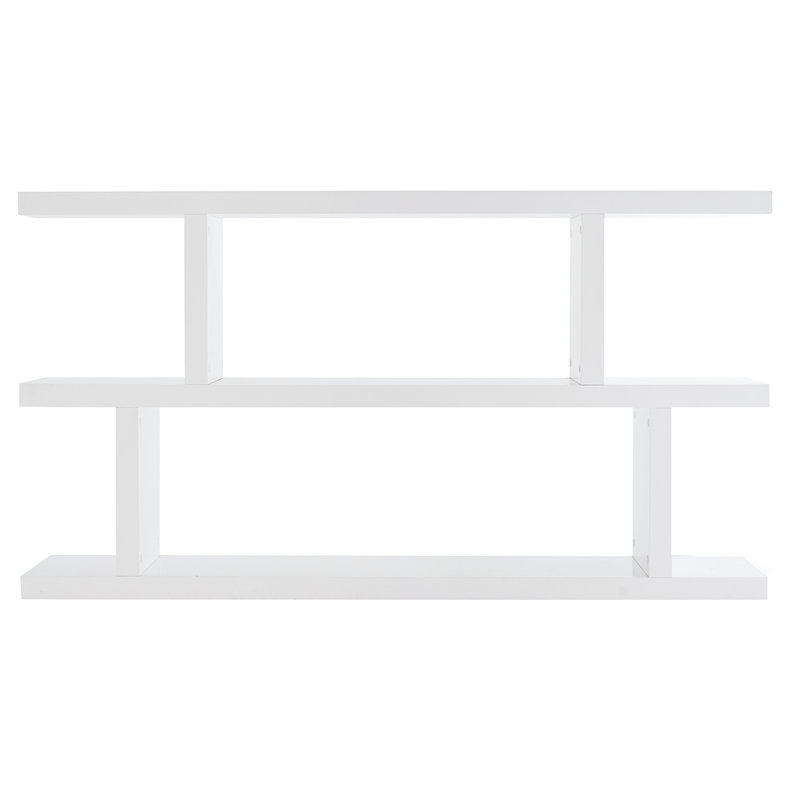 Step 88.4cm H x 162.6cm W Standard Bookcase, Pure White