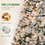 Grand arbre de Noël artificiel, structure en acier, décoration de vacances confortable pour la maison