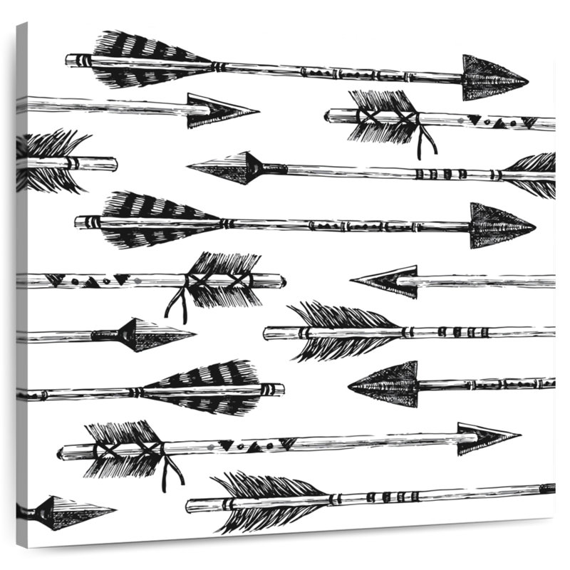 Sireci Tribal Arrows Pattern, 10" H x 10" W