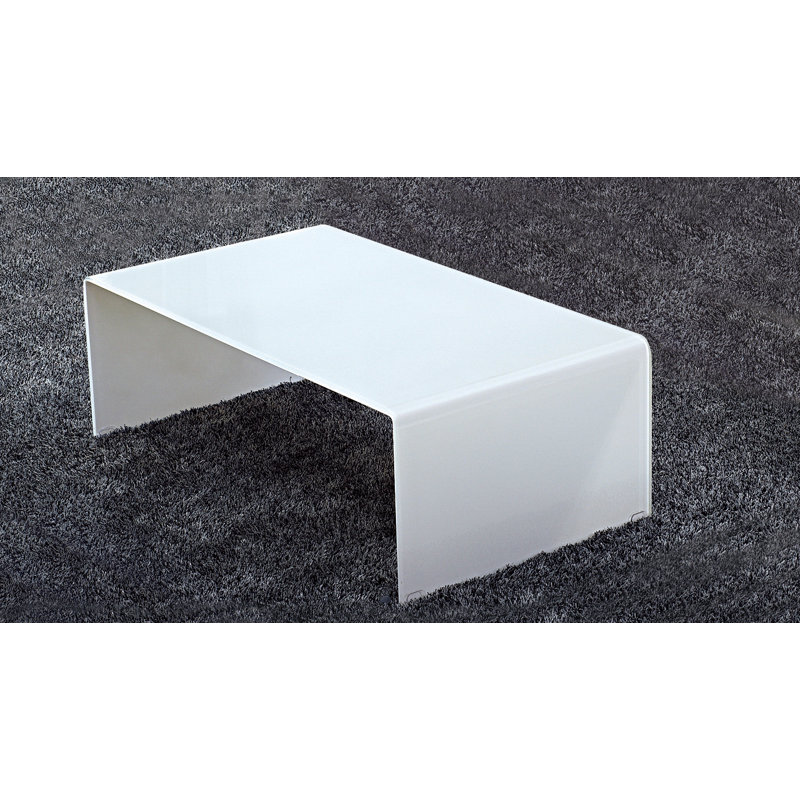 Dasher Coffee Table, Blanc, Non, H 15 po x L 24 po x l 43 po