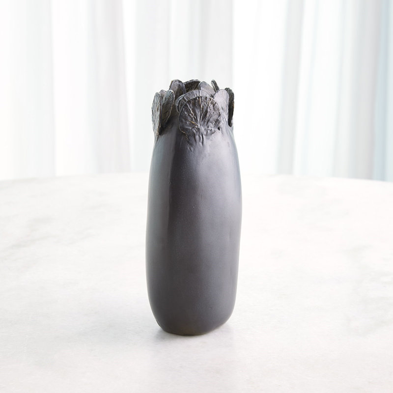 Stoneware Table Vase, Black
