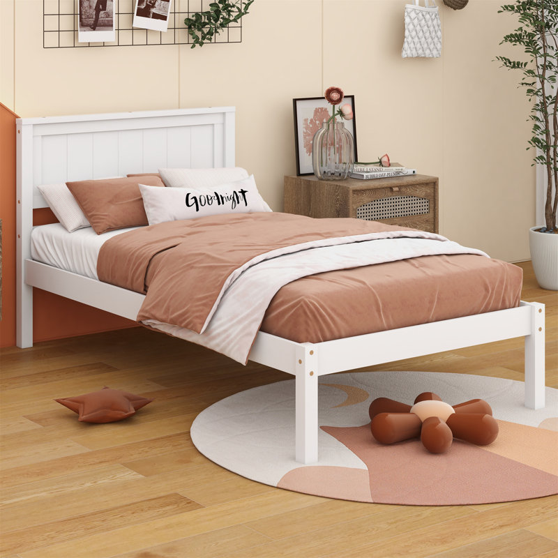 Shauna Bed, Twin, White
