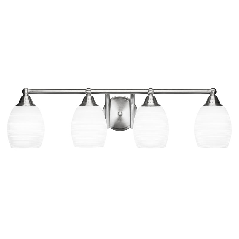 Barre d'éclairage de salle de bain 4 lumières Achen