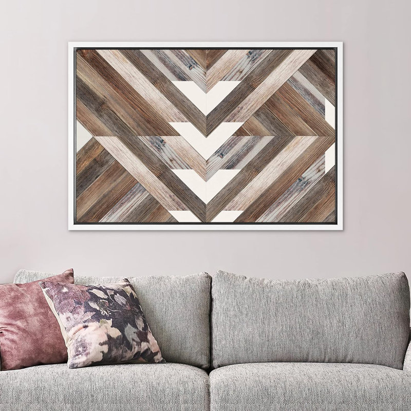 Triangle géométrique, H 24 po x l 36 po x P 1,5 po, Blanc