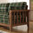 Retro Fabric Checkered Sofa