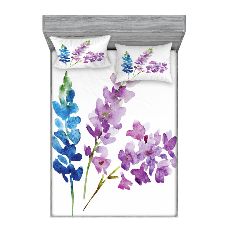 Microfiber Sheet Set, Queen Sheet Set with Fitted Sheet