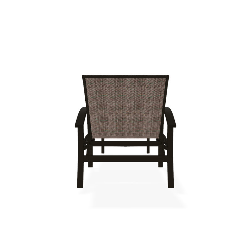 Askar Outdoor Rust-Resistant Metal Chaise Lounge, Textured Beachwood, Bark Performance, Beachwood P40