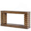 Console étroite avec rangement pour le hall d'entrée du salon, étagère à deux niveaux de style industriel