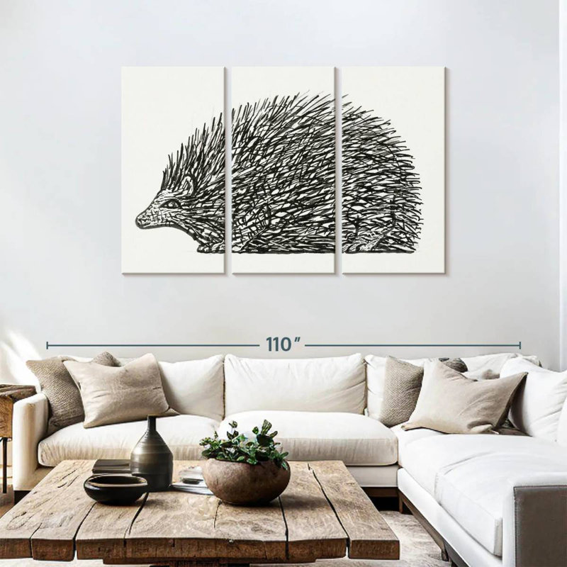 Avery Hedgehog 1891-1941, 48" H x 74" W